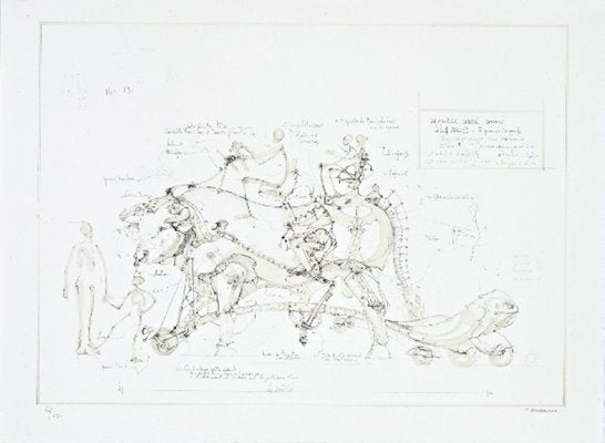 François DELAROZIERE - Boeuf de manège, 2008, lithographie originale signée et numérotée-KHH-543544