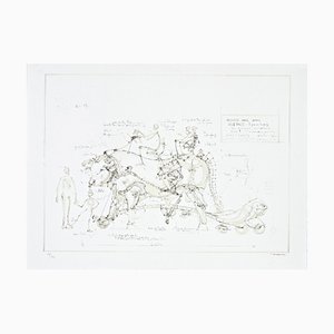 François DELAROZIERE - Boeuf de manège, 2008, lithographie originale signée et numérotée-KHH-543544