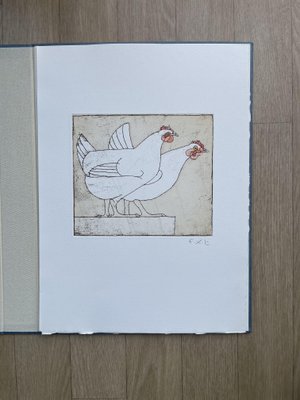 François-Xavier Lalanne, Les Poules (The Hens), 2004, Lithograph-ICD-1817580