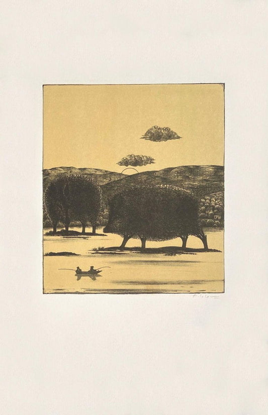 François-Xavier Lalanne, Polymorphoses - Les pêcheurs chassés, 1978, Lithograph on Arches Paper