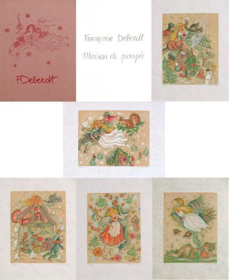 Françoise Deberdt, Maison de poupée, 1986, Lithographs, Set of 5-FMZ-1135667