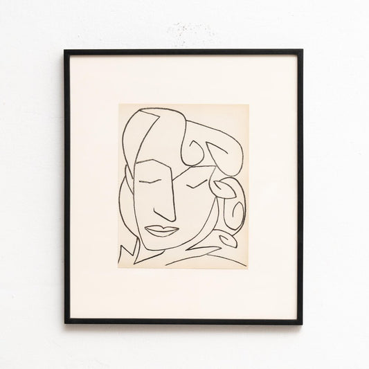 Françoise Gilot, Figurative Composition, 1951, Original Lithograph, Framed