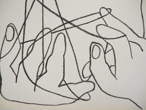 Françoise Gilot, Le jeu de ficelles, 1950s, Lithograph