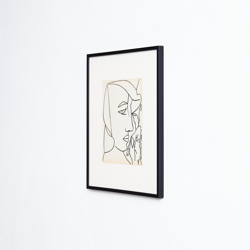 Françoise Gilot, Portrait of a Woman, 1951, Lithograph