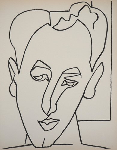 Françoise Gilot, Young Man in Love, 1950s, Lithograph