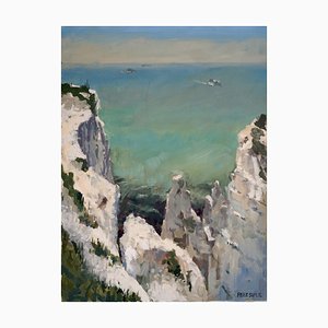 Frank Suplie, Dover, Kreidefelsen, Erosion, 2019, Egg Tempera on Canvas-CHG-2025383