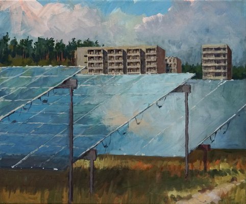 Frank Suplie, Groß Dölln Ehemalige Russenstadt, 2017, Egg Tempera on Canvas-CHG-2025380