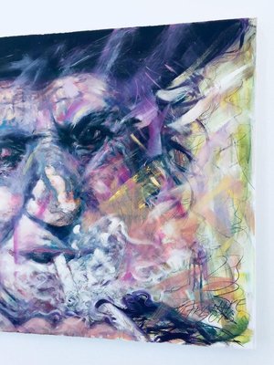 Franke Gallery, Keith Richards Rolling Stones, Art Canvas Acrylic & Painting-WSA-831278