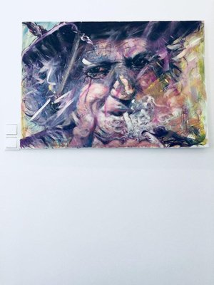 Franke Gallery, Keith Richards Rolling Stones, Art Canvas Acrylic & Painting-WSA-831278