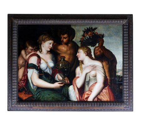 Frans Floris de Vriendt, Cup of Ceres, 16th-Century, Oil on Canvas, Framed-WMV-1127140