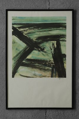 Frans Minnaert, Composition, Color Lithograph, 1990s, Framed-ZAA-1764518