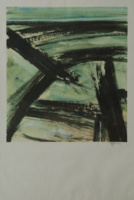 Frans Minnaert, Composition, Color Lithograph, 1990s, Framed-ZAA-1764518