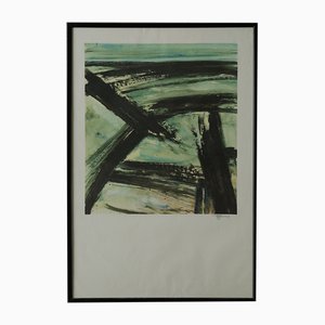 Frans Minnaert, Composition, Color Lithograph, 1990s, Framed-ZAA-1764518