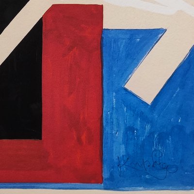 František Kupka, Abstract Composition, Original Lithograph, 1970s-QGR-1430931