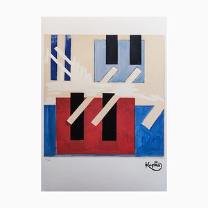 František Kupka, Abstract Composition, Original Lithograph, 1970s-QGR-1430931