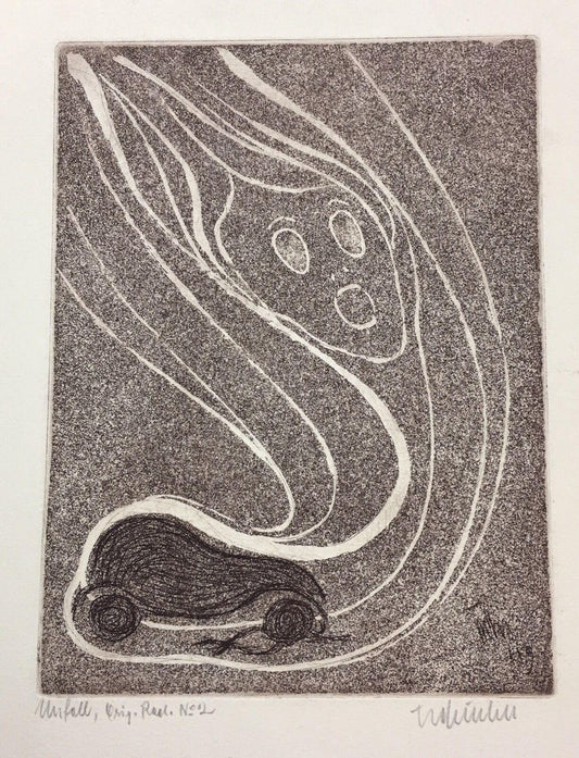 Frantisek Tschinkel, 1876-1929, Spirit, Etching