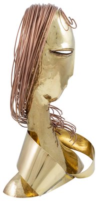 Franz Hagenauer, Female Bust, 1980s, Copper-TJY-1246700