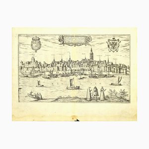 Franz Hogenberg - Map of Nijmegen - Etching - Late 16th Century-ZCI-822966