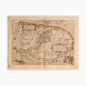 Franz Hogenberg - Map of the Netherlands - Etching -late 16th Century-ZCI-834642