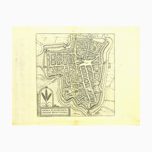 Franz Hogenberg - Map of Ypres - Etching - Late 16th Century-ZCI-822952