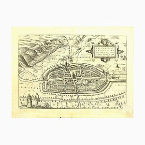 Franz Hogenberg - Price - Map of Kalkar - Etching - Late 16th Century-ZCI-822950