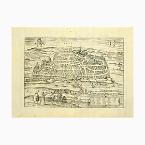 Franz Hogenberg - View of Blois - Original Etching - Late 16th Century-ZCI-825172