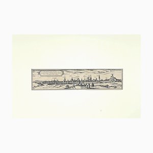 Franz Hogenberg, View of Lunenburg, Etching, Late 16th Century-ZCI-871423