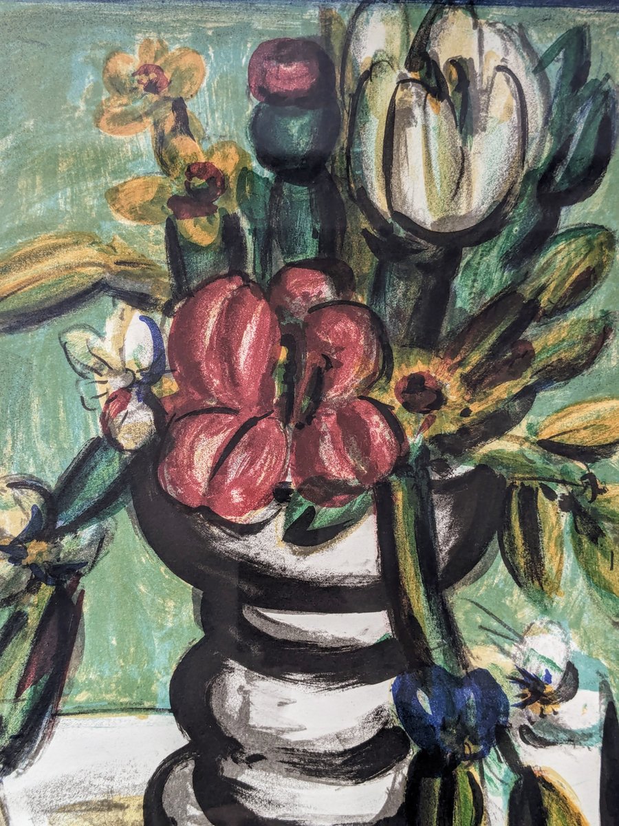 Franz Priking, Still Life with Flowers, 1960s-1970s, Hand-Signed Lithograph