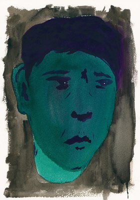 Fred Borghesi, North Korean Kid, 2023, Watercolour on Paper-CHG-2031226