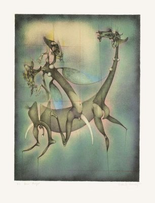 Frédéric Bouche, Ballade Équestre, 1982, Lithograph on Japan Paper-FMZ-1124929