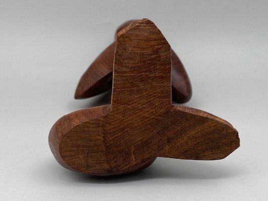 Free Form Male Thinker Sculpture, 1970s, Wood-QKG-1368268