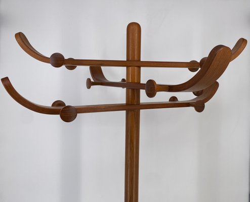 Free-Standing Teak Coat Rack by Soren Nissen & Ebbe Gehl for Aksel Kjersgaard, Denmark, 1960s-CZ-2018382