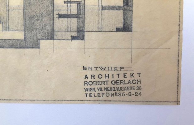 Freemasons Lodge Schwindgasse Working Drawings by Architects, Vienna, 1930, Set of 4-BAF-763416