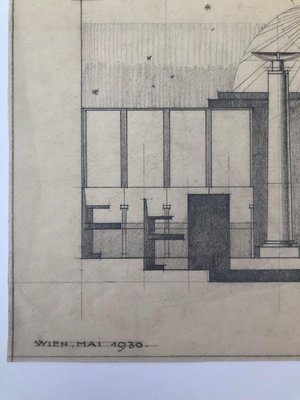 Freemasons Lodge Schwindgasse Working Drawings by Architects, Vienna, 1930, Set of 4-BAF-763416