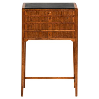 Freestanding Cabinet in Rosewood, Brass and Leather attributed to Frits Henningsen, 1950s-SC-2032649