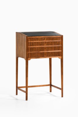 Freestanding Cabinet in Rosewood, Brass and Leather attributed to Frits Henningsen, 1950s-SC-2032649