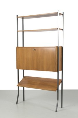 Freestanding Modular Cabinet in Teak Veneer-OKG-1757699