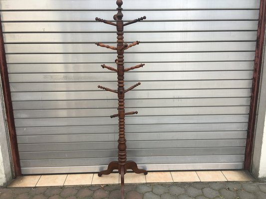 Freestanding Wooden Coatstand, 1920s-WQQ-983500