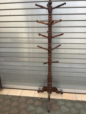 Freestanding Wooden Coatstand, 1920s-WQQ-983500