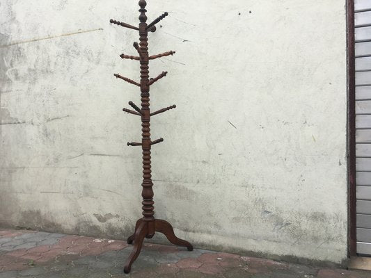 Freestanding Wooden Coatstand, 1920s-WQQ-983500