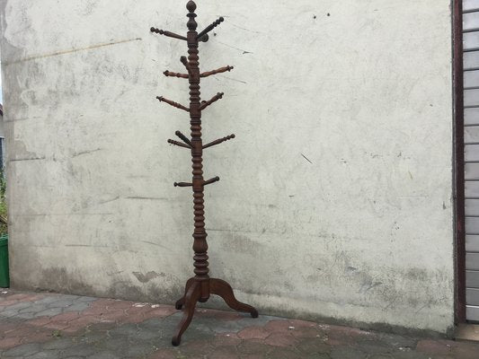 Freestanding Wooden Coatstand, 1920s-WQQ-983500