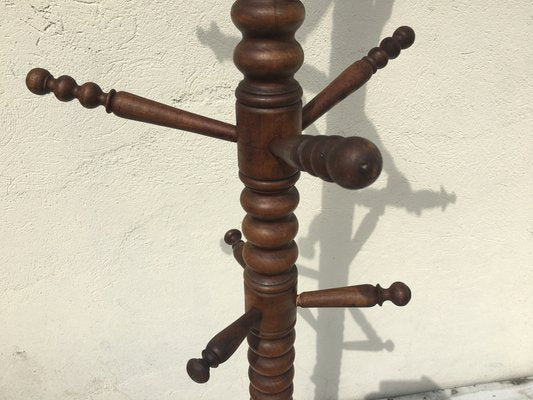 Freestanding Wooden Coatstand, 1920s-WQQ-983500