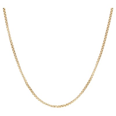 French 18 Karat Yellow Gold Cube Mesh Chain, 1960s-OLU-1358708