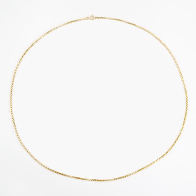 French 18 Karat Yellow Gold Cube Mesh Chain, 1960s-OLU-1358708