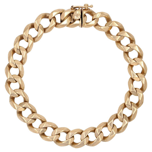 French 18 Karat Yellow Gold Curb Bracelet, 1950s