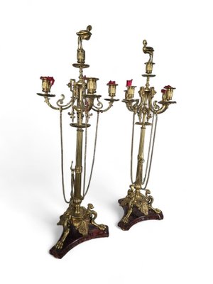 French 19th-Century Greek Candleholders, 1890s, Set of 2-FDW-2039635