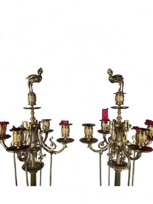 French 19th-Century Greek Candleholders, 1890s, Set of 2-FDW-2039635