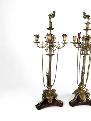 French 19th-Century Greek Candleholders, 1890s, Set of 2-FDW-2039635