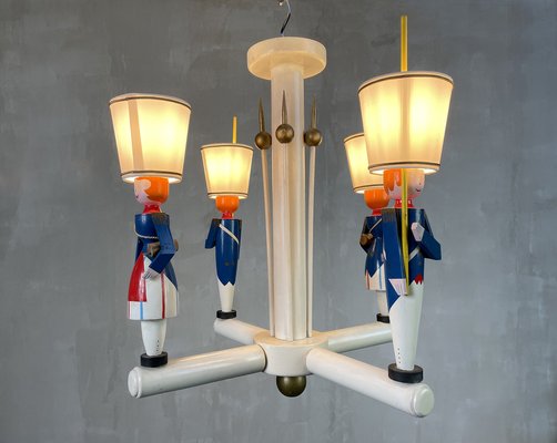 French 4-Light Chandelier by Suzanne Guiguichon, 1950s-FQ-1121637