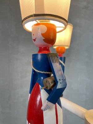 French 4-Light Chandelier by Suzanne Guiguichon, 1950s-FQ-1121637